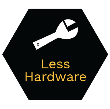 Less hardware
